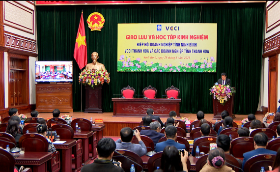 Giao lưu, học tập kinh nghiệm giữa Hiệp hội Doanh nghiệp tỉnh Ninh B&igrave;nh v&agrave; Thanh H&oacute;a