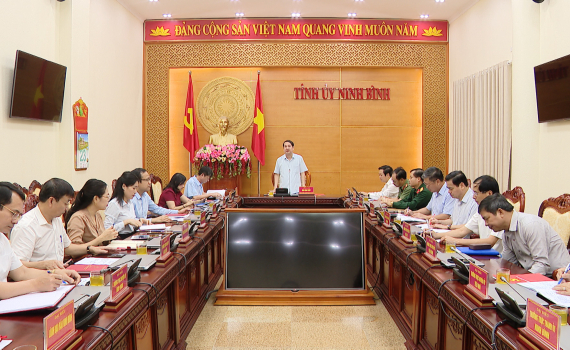 Thường trực Tỉnh ủy triển khai c&ocirc;ng t&aacute;c l&atilde;nh đạo qu&yacute; II/2023
