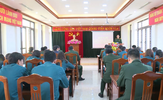Ban CHQS huyện Y&ecirc;n M&ocirc; tổng kết 12 năm thực hiện Chỉ thị 124 của Thường vụ Qu&acirc;n uỷ Trung ương