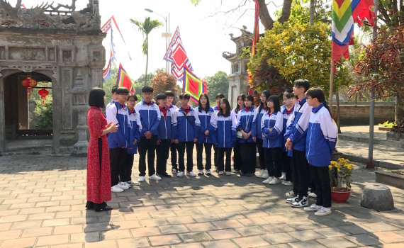 Gia Viễn ph&aacute;t triển hoạt động du lịch trải nghiệm đưa di sản đến gần với học sinh