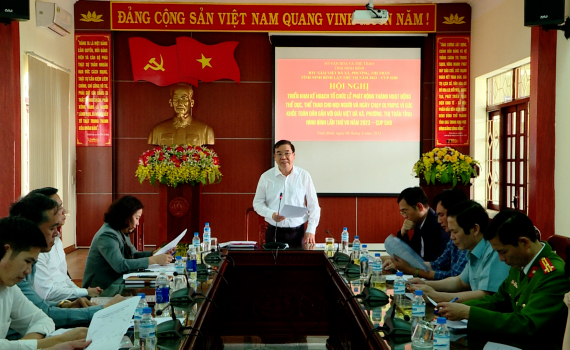 Hội nghị triển khai kế hoạch tổ chức ng&agrave;y chạy olympic v&agrave; giải việt d&atilde; x&atilde;, phường, thị trấn tỉnh Ninh B&igrave;nh lần thứ VII