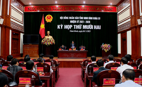 Kỳ họp thứ Mười Hai - HĐND tỉnh kh&oacute;a XV thảo luận, th&ocirc;ng qua Nghị quyết v&agrave; Bế mạc kỳ họp
