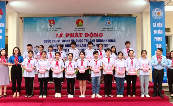 Ph&aacute;t động cuộc thi vẽ tranh &ldquo;Thiếu nhi Ninh B&igrave;nh l&agrave;m ngh&igrave;n việc tốt&rdquo;