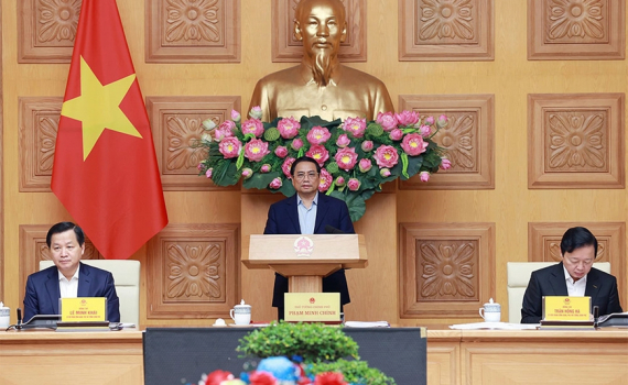 Thủ tướng Ch&iacute;nh phủ Phạm Minh Ch&iacute;nh chủ tr&igrave; họp về x&acirc;y dựng một số tuyến cao tốc Hợp t&aacute;c c&ocirc;ng tư để tạo nguồn lực l&agrave;m đường cao tốc