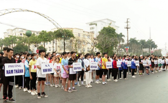 Th&agrave;nh phố Ninh B&igrave;nh, Th&agrave;nh phố Tam Điệp v&agrave; huyện Nho Quan tổ chức khai mạc giải Việt d&atilde; năm 2023