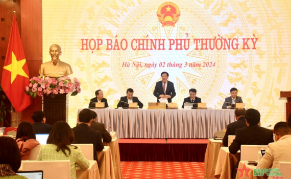 Họp b&aacute;o Ch&iacute;nh phủ thường kỳ th&aacute;ng 2-2024: Sắp tr&igrave;nh Bộ Ch&iacute;nh trị ch&iacute;nh s&aacute;ch mới để cải c&aacute;ch tiền lương từ ng&agrave;y 1-7-2024