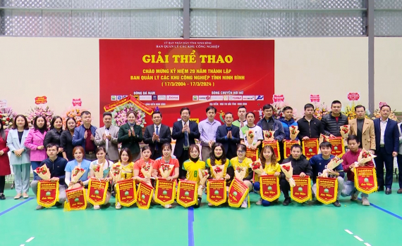 Giải thể thao ch&agrave;o mừng 20 năm th&agrave;nh lập Ban Quản l&yacute; c&aacute;c khu c&ocirc;ng nghiệp