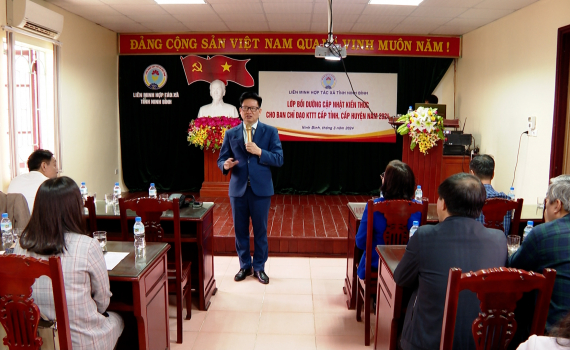 Li&ecirc;n minh HTX tỉnh Ninh B&igrave;nh tập huấn kiến thức về lĩnh vực kinh tế tập thể