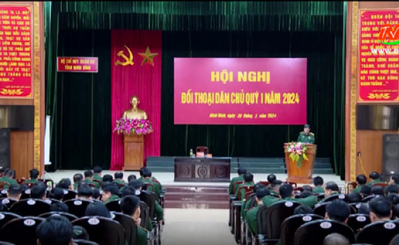Bộ Chỉ huy Qu&acirc;n sự tỉnh tổ chức hội nghị đối thoại d&acirc;n chủ