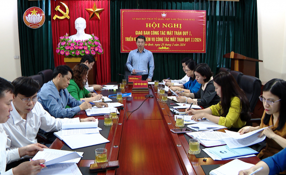 Ủy ban MTTQ Việt Nam tỉnh triển khai nhiệm vụ c&ocirc;ng t&aacute;c Qu&yacute; II/2024