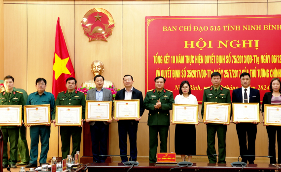 Ban Chỉ đạo 515 tỉnh Ninh B&igrave;nh tổng kết 10 năm thực hiện c&aacute;c Quyết định của Thủ tướng Ch&iacute;nh phủ về t&igrave;m kiếm, quy tập h&agrave;i cốt Liệt sỹ