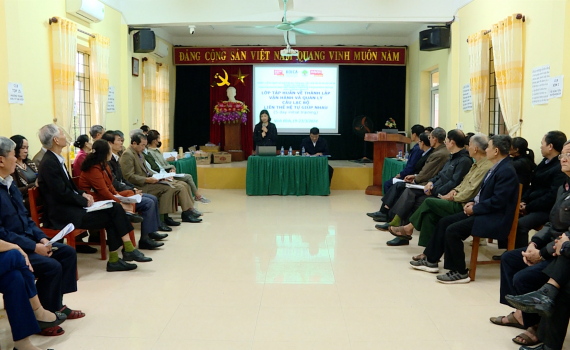 Tập huấn về th&agrave;nh lập, vận h&agrave;nh v&agrave; quản l&yacute; c&acirc;u lạc bộ li&ecirc;n thế hệ tự gi&uacute;p nhau tại huyện Y&ecirc;n M&ocirc;