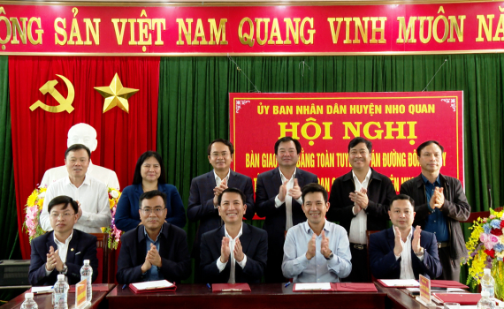  Nho Quan b&agrave;n giao mặt bằng to&agrave;n tuyến Dự &aacute;n đường Đ&ocirc;ng - T&acirc;y, tỉnh Ninh B&igrave;nh (giai đoạn I) đoạn qua địa b&agrave;n huyện