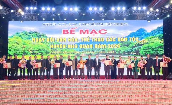 Bế mạc Ng&agrave;y hội Văn h&oacute;a, Thể thao c&aacute;c d&acirc;n tộc huyện Nho Quan năm 2024