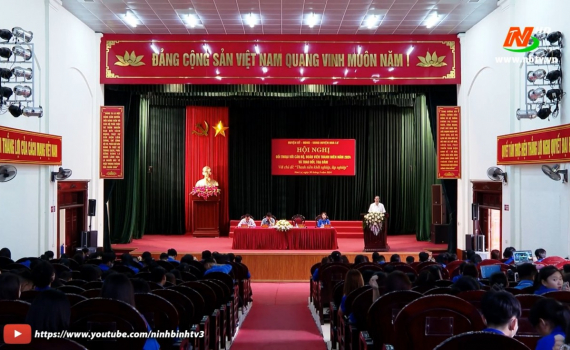 Thường trực Huyện ủy Hoa Lư đối thoại với c&aacute;n bộ, đo&agrave;n vi&ecirc;n thanh ni&ecirc;n 