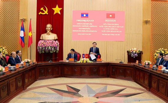 Hội đ&agrave;m giữa tỉnh Ninh B&igrave;nh v&agrave; tỉnh U-Đ&ocirc;m-Xay