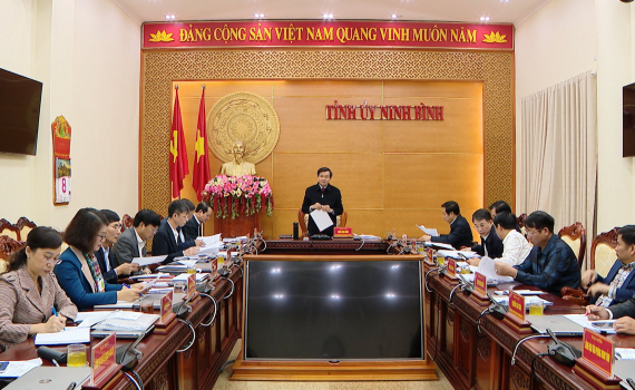 Hội nghị Ban Thường vụ Tỉnh ủy ng&agrave;y 08/03/2024