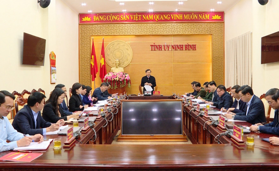 Thường trực Tỉnh ủy triển khai c&ocirc;ng t&aacute;c l&atilde;nh đạo thực hiện nhiệm vụ th&aacute;ng 3/2024