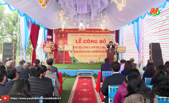 X&oacute;m H&ograve;a Thiện, x&atilde; Ninh An đạt chuẩn Khu d&acirc;n cư n&ocirc;ng th&ocirc;n mới kiểu mẫu