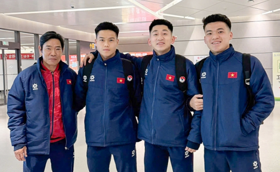 U22 Việt Nam c&oacute; mặt tại Trung Quốc, sẵn s&agrave;ng đấu U22 H&agrave;n Quốc