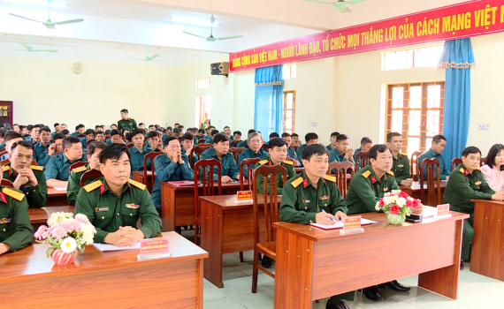 Bộ CHQS tỉnh bồi dưỡng nghiệp vụ qu&acirc;n sự, quốc ph&ograve;ng địa phương