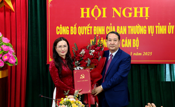 C&ocirc;ng bố quyết định của Ban Thường vụ Tỉnh ủy về c&ocirc;ng t&aacute;c c&aacute;n bộ tại Ủy ban MTTQ Việt Nam tỉnh