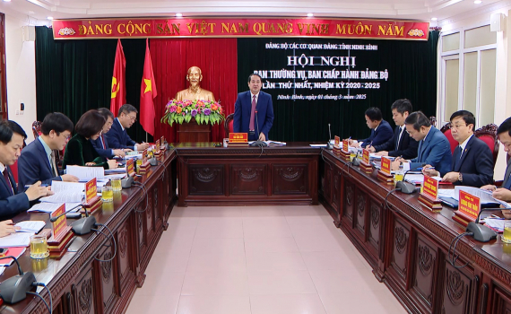 Hội nghị Ban Chấp h&agrave;nh Đảng bộ c&aacute;c cơ quan Đảng tỉnh Ninh B&igrave;nh lần thứ nhất