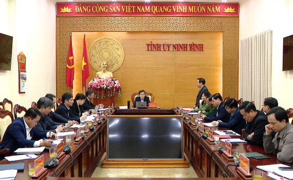 Thường trực Tỉnh ủy triển khai nhiệm vụ trọng t&acirc;m c&ocirc;ng t&aacute;c qu&yacute; II năm 2025