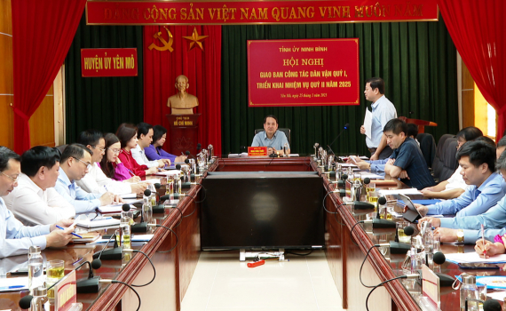 Hội nghị giao ban c&ocirc;ng t&aacute;c d&acirc;n vận qu&yacute; I, triển khai nhiệm vụ c&ocirc;ng t&aacute;c qu&yacute; II năm 2025