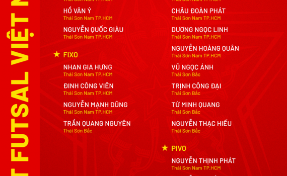 Đội tuyển futsal Việt Nam tập trung chuẩn bị tham dự giải Đ&ocirc;ng Nam &Aacute;