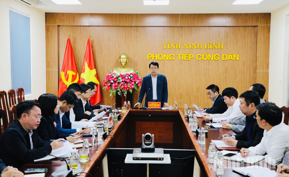 Đồng ch&iacute; Chủ tịch UBND tỉnh Nguyễn Thanh B&igrave;nh tiếp c&ocirc;ng d&acirc;n định kỳ th&aacute;ng 3/2026