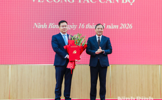 Đồng ch&iacute; Trần Đăng Quỳnh được chỉ định giữ chức Ph&oacute; B&iacute; thư Tỉnh ủy Ninh B&igrave;nh