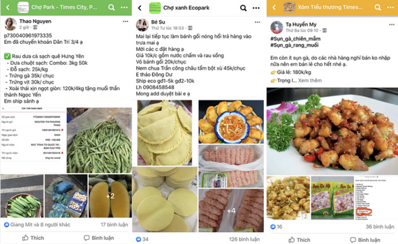 Chợ online ở chung cư nhộn nhịp trong m&ugrave;a dịch Covid-19