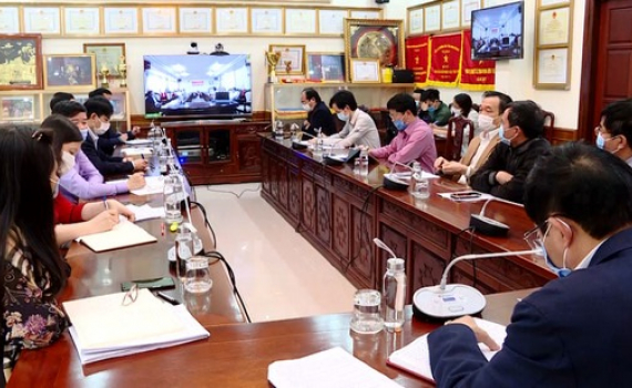 Hội nghị trực tuyến Ban Chỉ đạo ph&ograve;ng chống dịch covid-19 ng&agrave;nh Y tế
