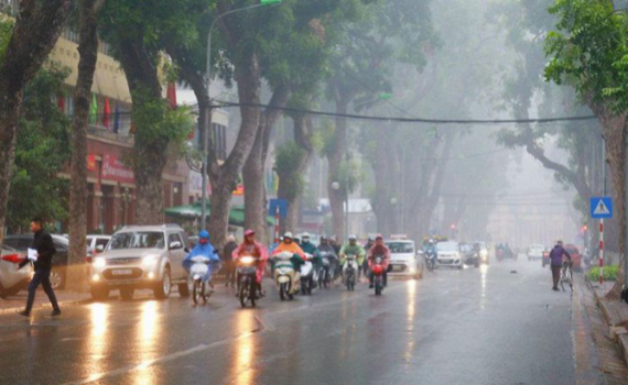 Bắc Bộ mưa nhỏ rải r&aacute;c, trời oi bức 