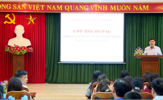 Bồi dưỡng nghiệp vụ c&ocirc;ng t&aacute;c d&acirc;n vận năm 2021