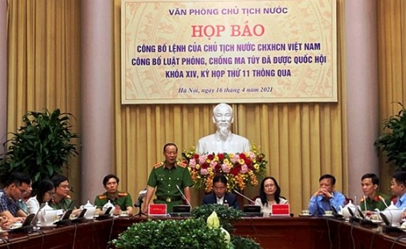 C&ocirc;ng bố Luật Ph&ograve;ng, chống ma t&uacute;y