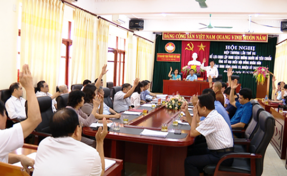 Hội nghị hiệp thương lần thứ ba, lập danh s&aacute;ch những người ứng cử đại biểu HĐND tỉnh nhiệm kỳ 2021 - 2026