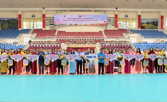 Hội thao c&ocirc;ng đo&agrave;n Ng&acirc;n h&agrave;ng Ninh B&igrave;nh năm 2021