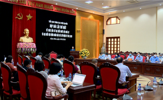 Họp b&aacute;o lần thứ nhất về cuộc bầu cử ĐBQH kh&oacute;a XV v&agrave; đại biểu HĐND c&aacute;c cấp, nhiệm kỳ 2021-2026