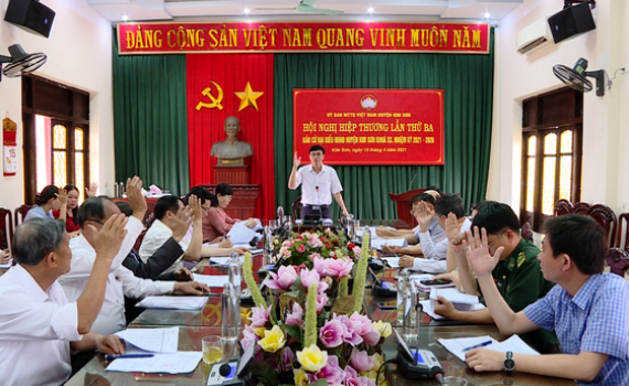 Kim Sơn, ​Y&ecirc;n Kh&aacute;nh, Hoa Lư tổ chức hội nghị hiệp thương lần thứ ba