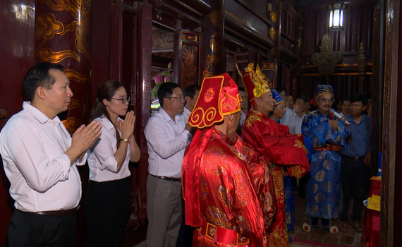 Nghi thức lễ tạ tại Lễ hội Hoa Lư năm 2021