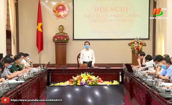 Th&ocirc;ng b&aacute;o kết luận của Chủ tịch UBND tỉnh về tăng cường ph&ograve;ng chống dịch covid-19
