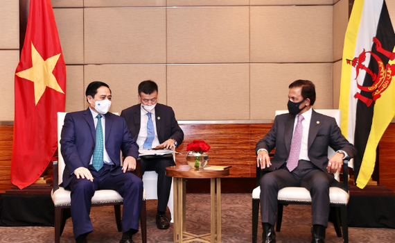 Thủ tướng Ch&iacute;nh phủ Phạm Minh Ch&iacute;nh hội kiến Quốc vương Brunei
