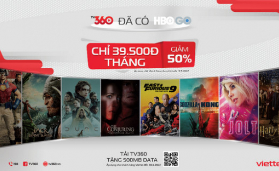 HBO GO ch&iacute;nh thức ra mắt tr&ecirc;n ứng dụng TV360 