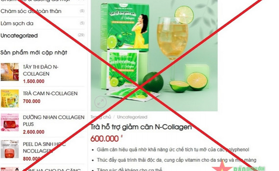Cảnh b&aacute;o về sản phẩm tr&agrave; hỗ trợ giảm c&acirc;n N-Collagen