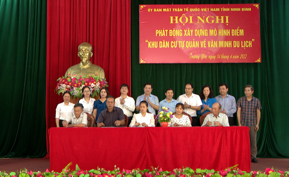 X&acirc;y dựng m&ocirc; h&igrave;nh điểm &ldquo;Khu d&acirc;n cư tự quản về văn minh du lịch&rdquo;