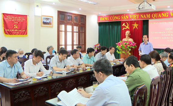 Ủy ban Kiểm tra Tỉnh ủy sơ kết c&ocirc;ng t&aacute;c kiểm tra, gi&aacute;m s&aacute;t qu&yacute; I