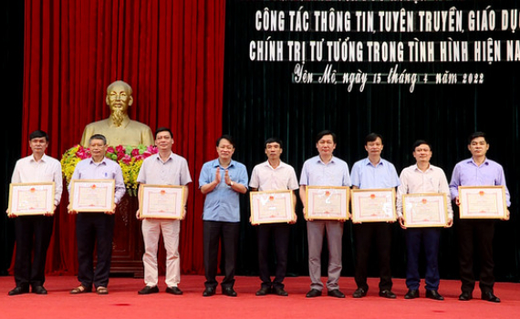 Y&ecirc;n M&ocirc; tổng kết 10 năm thực hiện Nghị quyết số 03 của BTV Huyện ủy