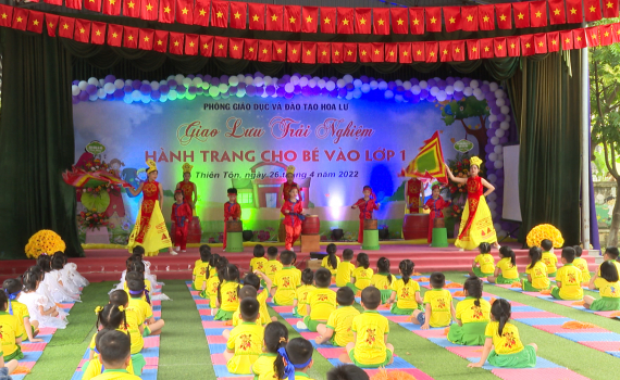 Chuy&ecirc;n đề trải nghiệm &ldquo;H&agrave;nh trang cho b&eacute; v&agrave;o lớp 1&rdquo; tại Trường Mầm non thị trấn Thi&ecirc;n T&ocirc;n
